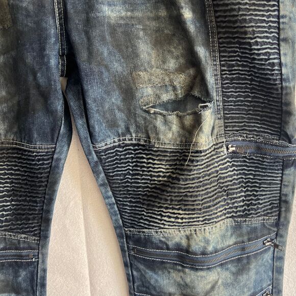 Men's Access Apparel Biker Jeans - Picture 9 of 14